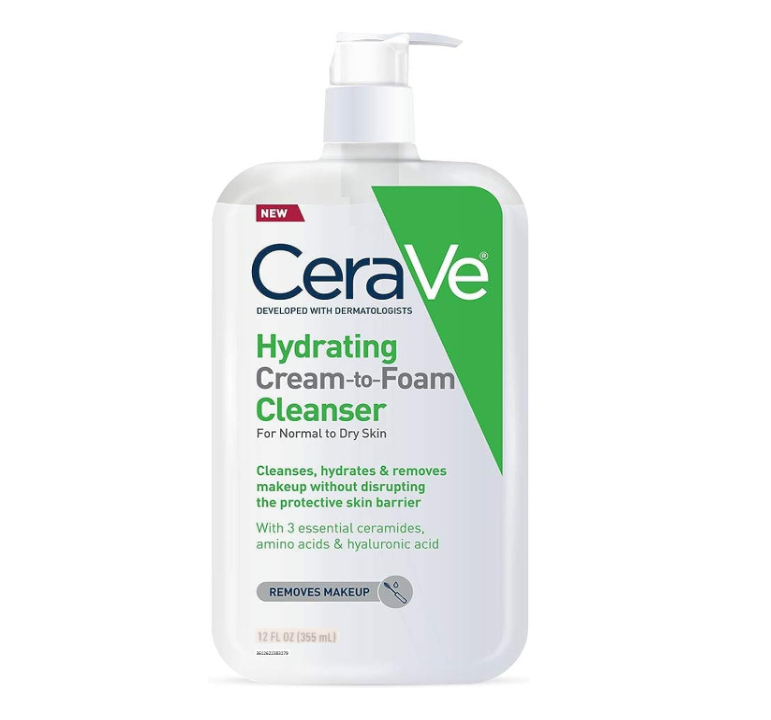 CeraVe Hydrating Cream-to-Foam Cleanser 335 ml