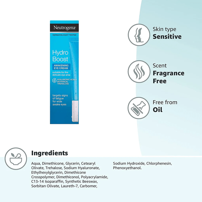 Neutrogena Hydro Boost Eye Cream - 15 ml