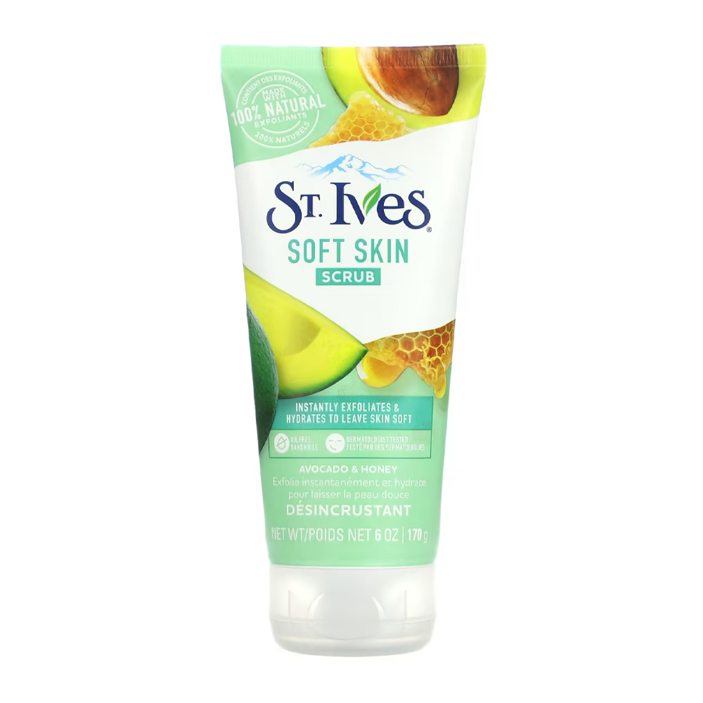 مقشر سانت آيفز للبشرة الناعمة بالأفوكادو والعسل - ١٧٠ غرام