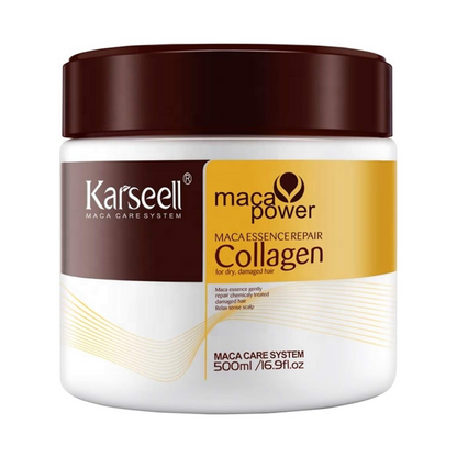 Karseell Collagen Hair Treatment Deep Repair Conditioning Argan Oil Collagen Hair Mask Essence for All Hair Types - 500ml